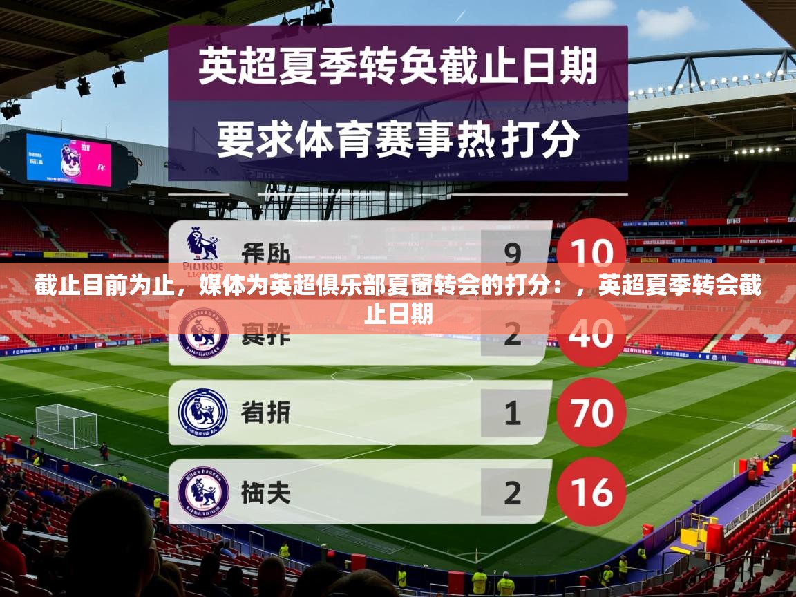 2025开云体育官网app截止目前为止，媒体为英超俱乐部夏窗转会的打分：，英超夏季转会截止日期  第3张
